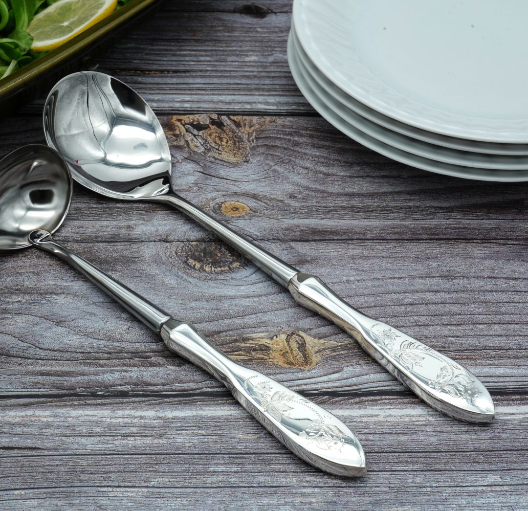 Tornedal serveringssked i äkta silver