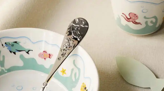 Fishing happiness Children's spoon in gift box